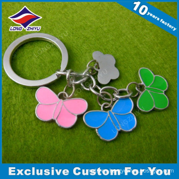 Promotional Custom Metal Butterfly Charms Keychain Gift